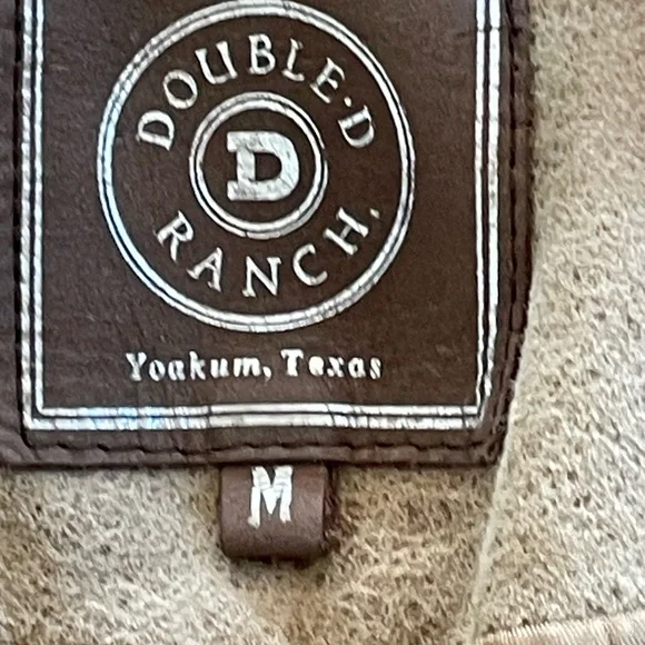 Double D Ranch Taupe Suede Jacket Whipstitch Studs - Picture 10 of 16